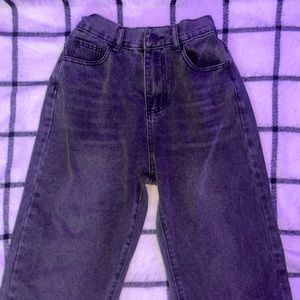 Black Straight Leg Jeans